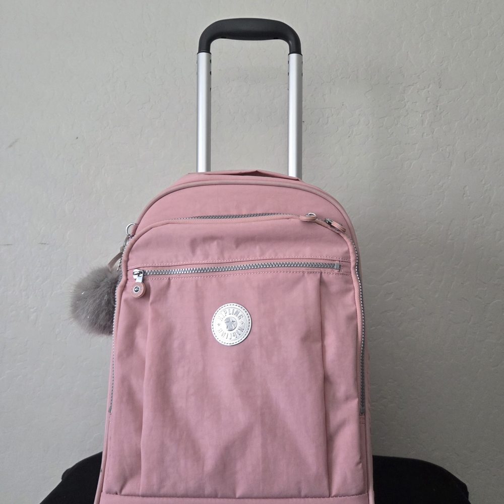 Pink Women's Rolling Backpack